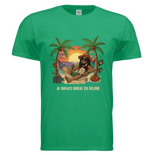 A Who Mek Di Rum Culture Style Tee