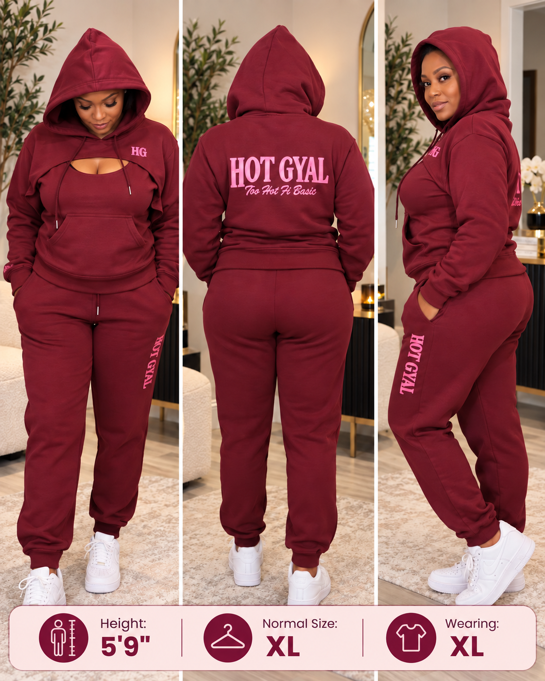 Hot Gyal Hoodie & Joggers Set