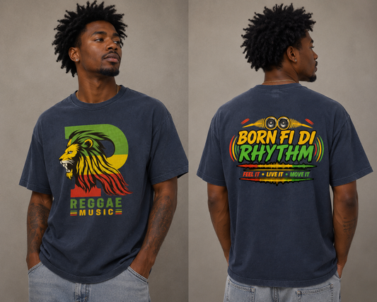 Reggae Music Born Fi Di Rhythm T-Shirt