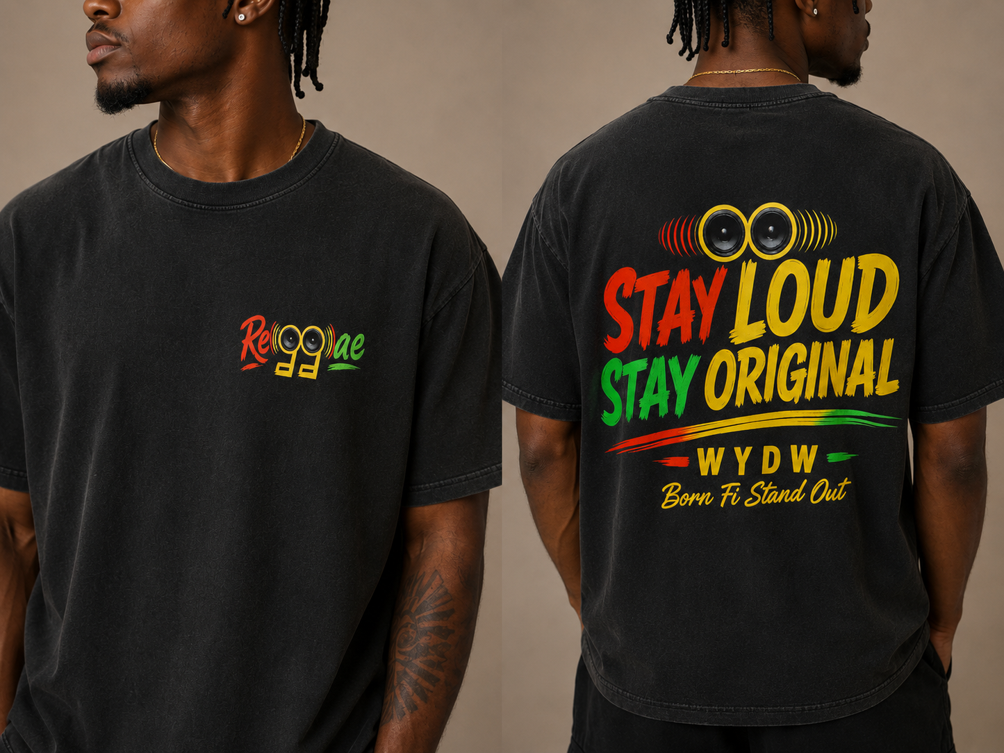 REGGAE STAY LOUD STAY ORIGINAL TEE