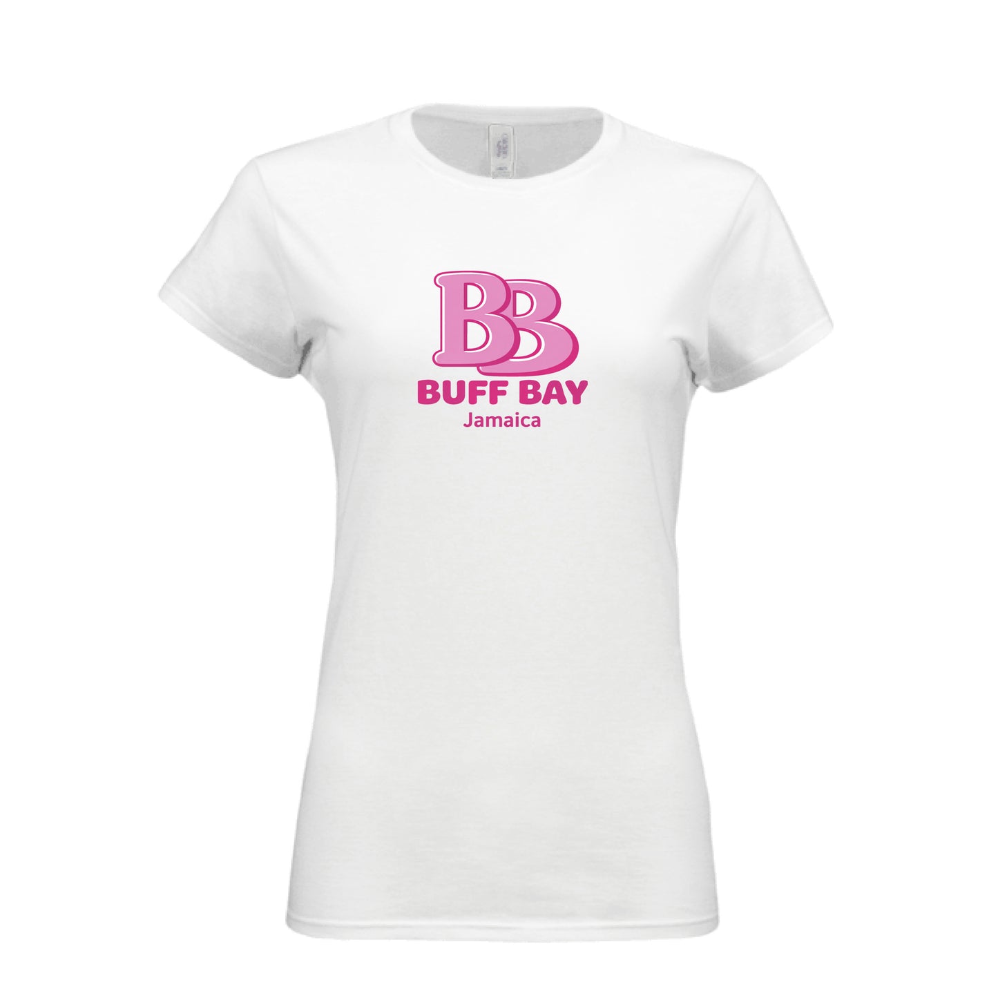 WHITE - FRONTBuff Bay Jamaica Casual Style Tee