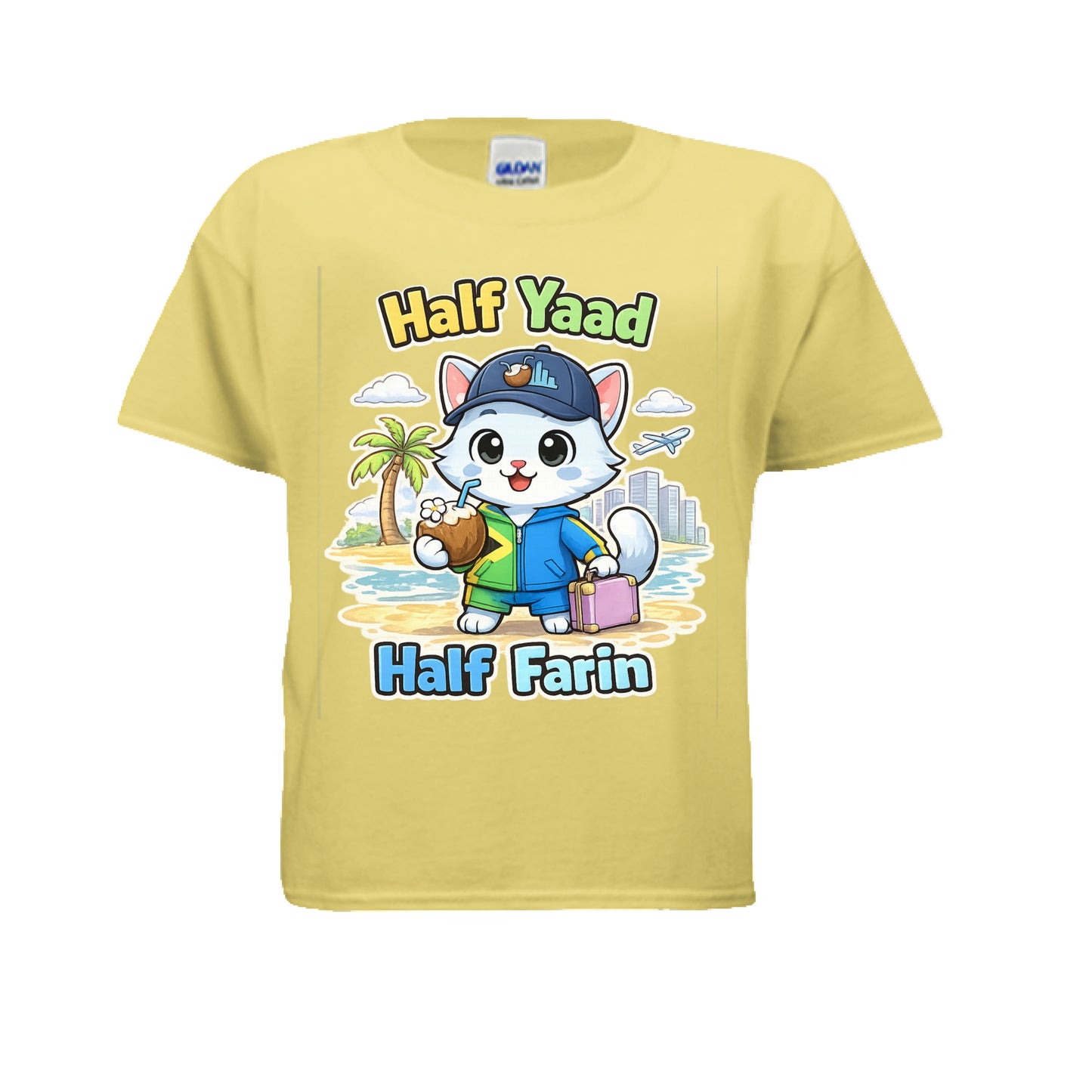 Half Yaad Half Farin Cat Style Tee