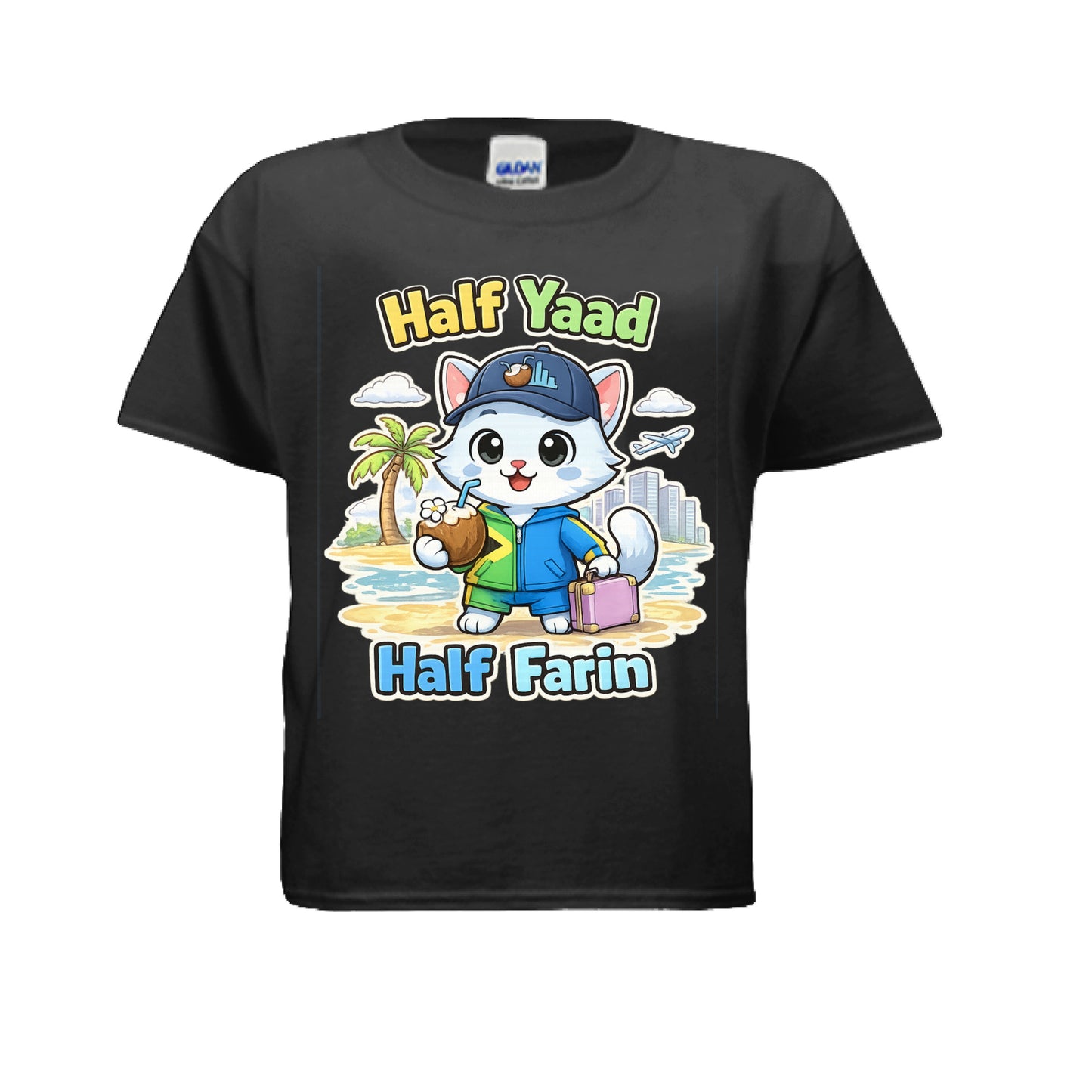 Half Yaad Half Farin Cat Style Tee