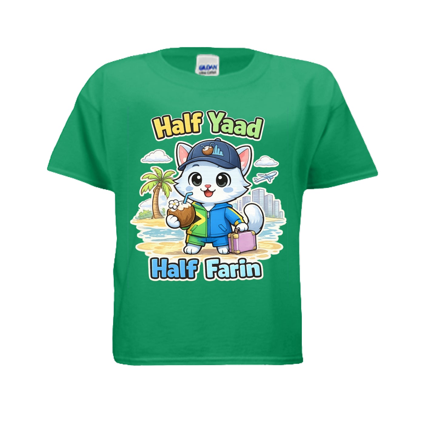 Half Yaad Half Farin Cat Style Tee