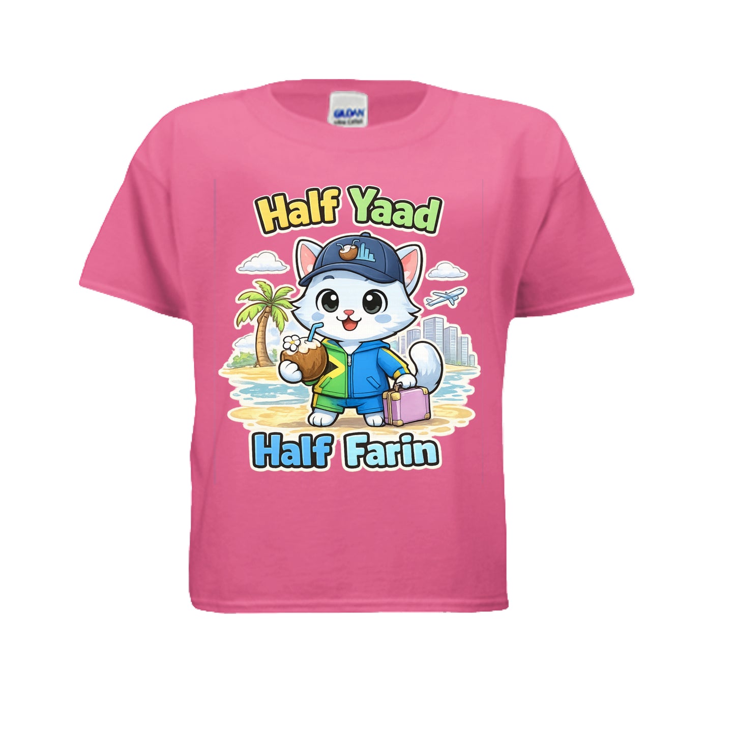 Half Yaad Half Farin Cat Style Tee