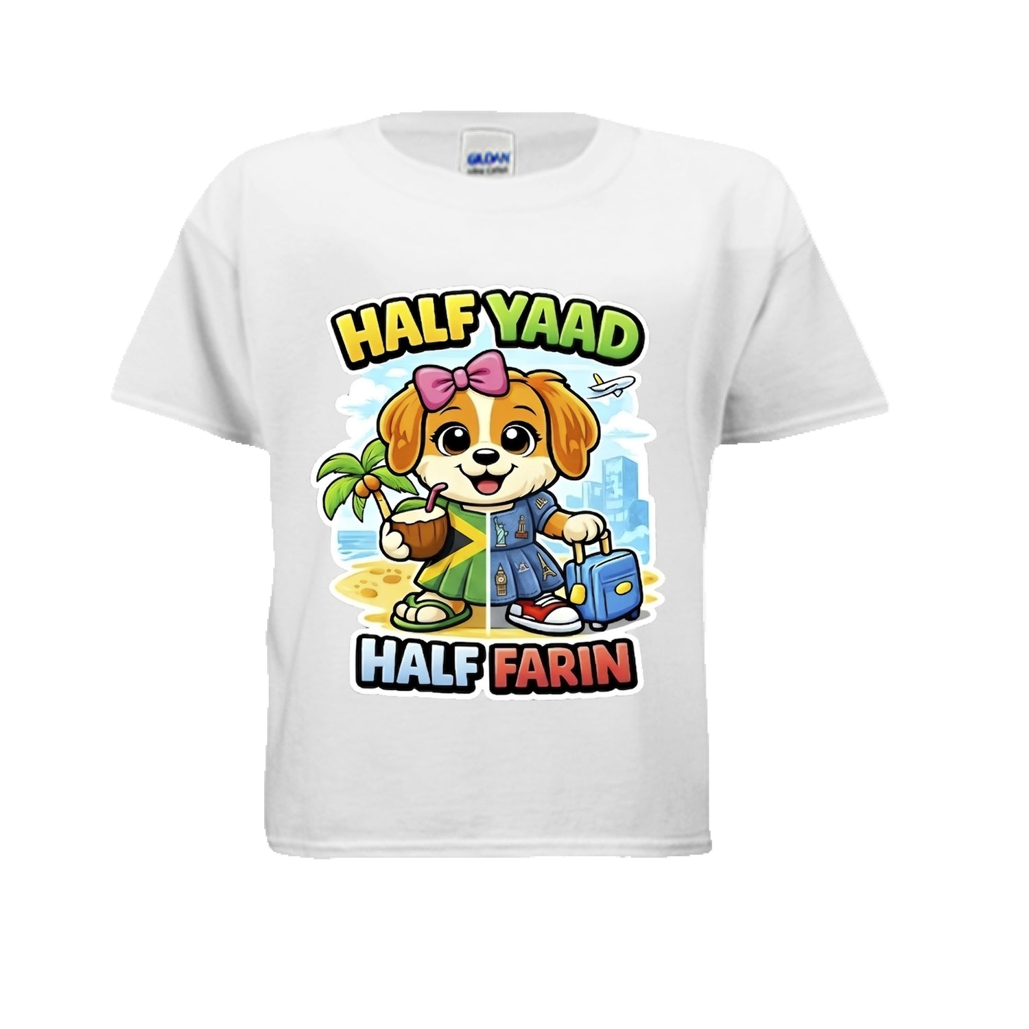Half Yaad Half Farin Puppy Tee