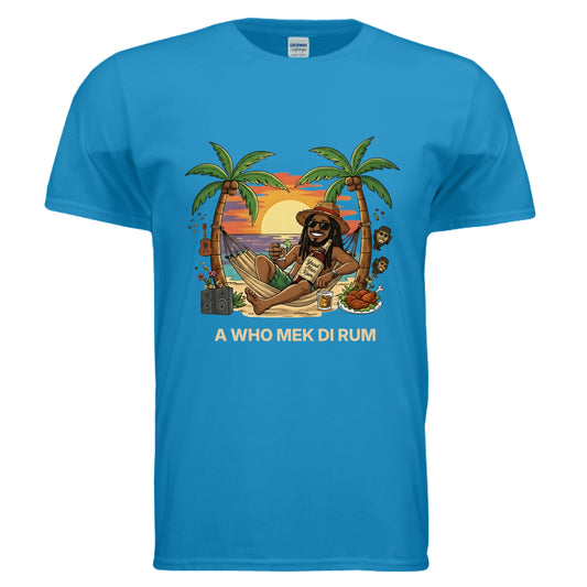 A Who Mek Di Rum Culture Style Tee
