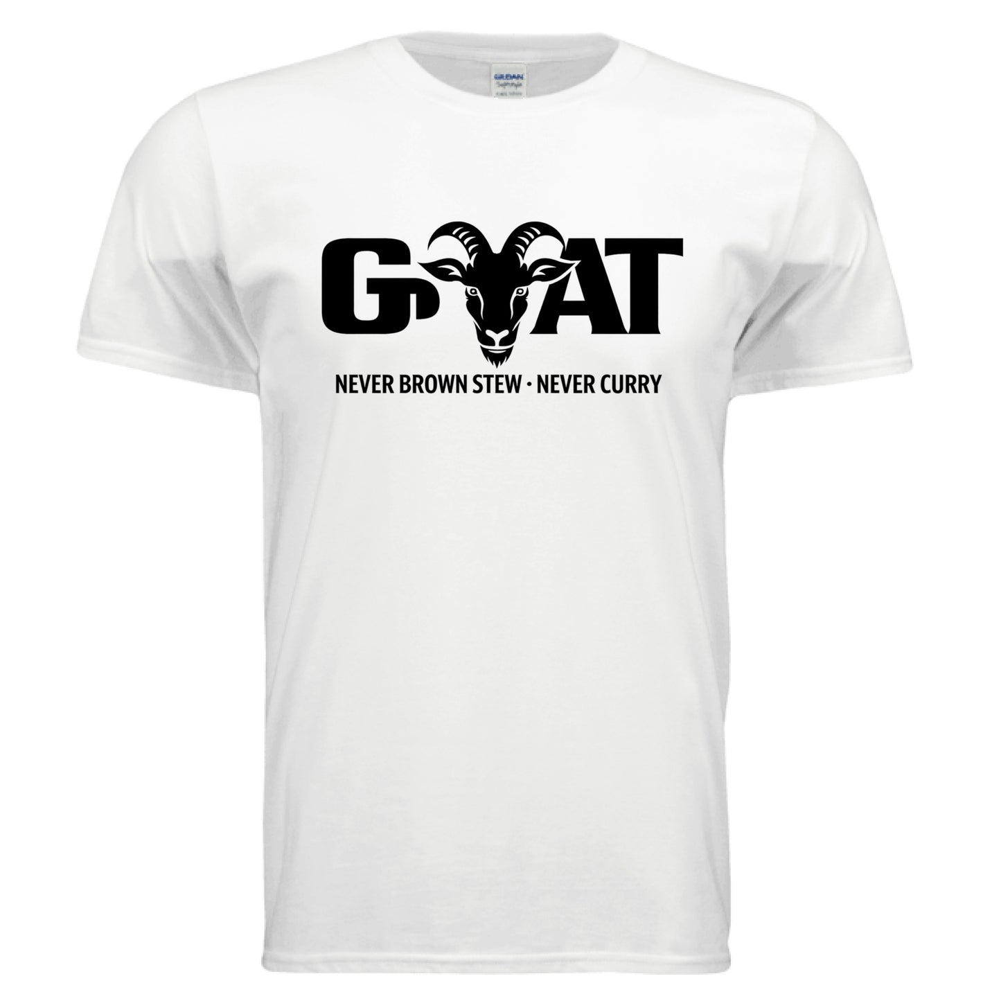 GOAT Never Brown Stew Curry Vibes Tee