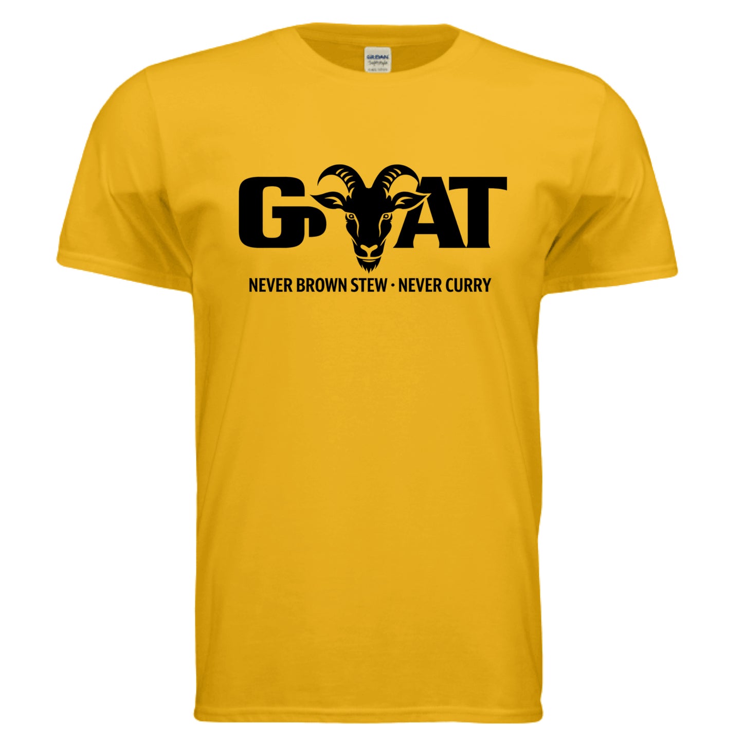 GOAT Never Brown Stew Curry Vibes Tee