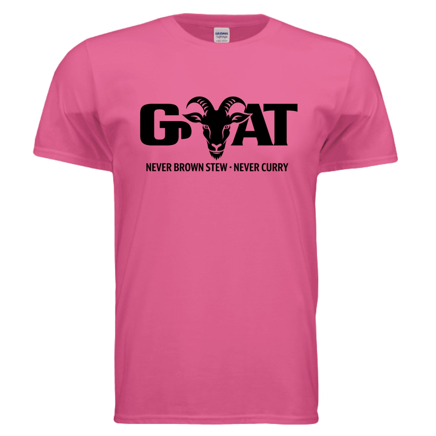 GOAT Never Brown Stew Curry Vibes Tee