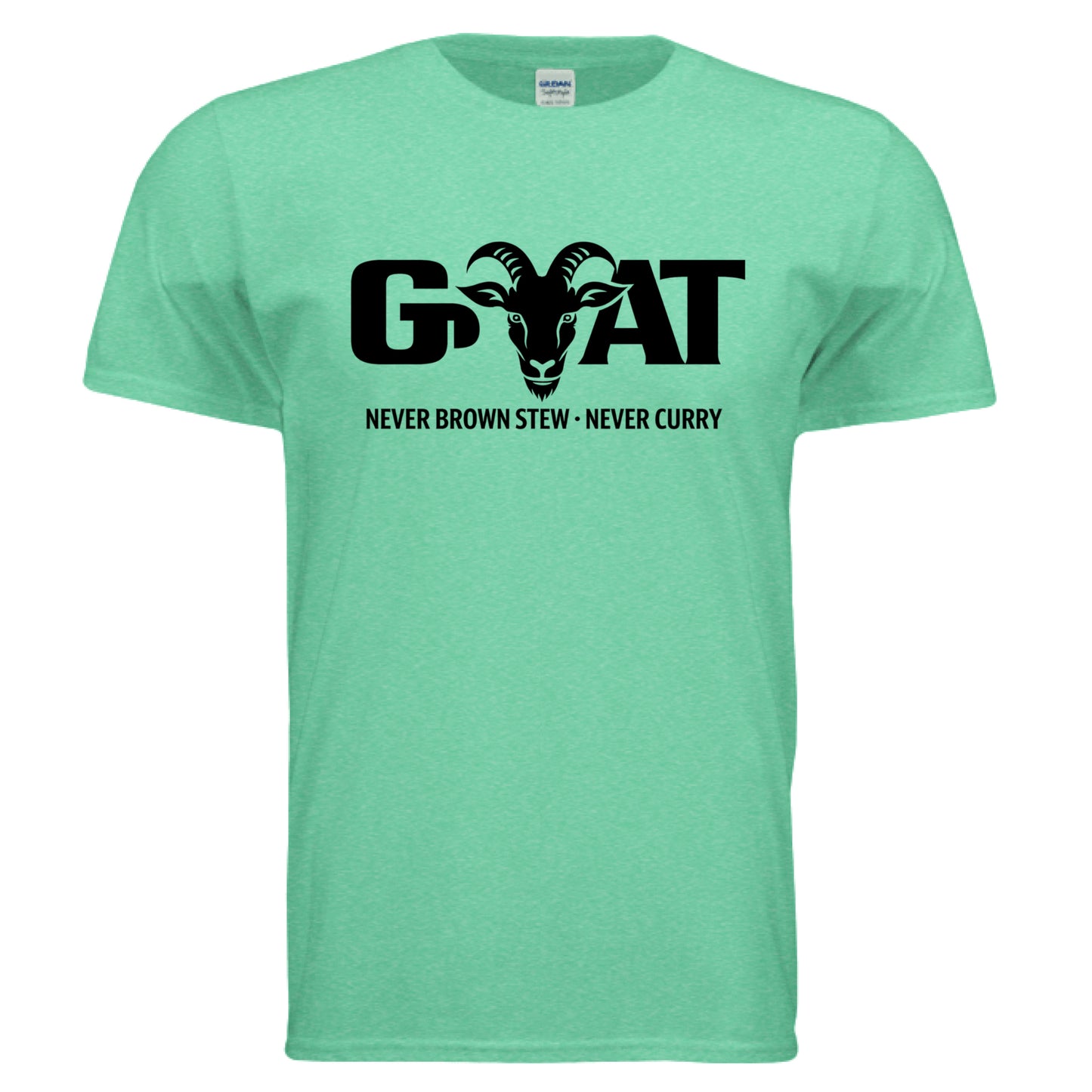 GOAT Never Brown Stew Curry Vibes Tee