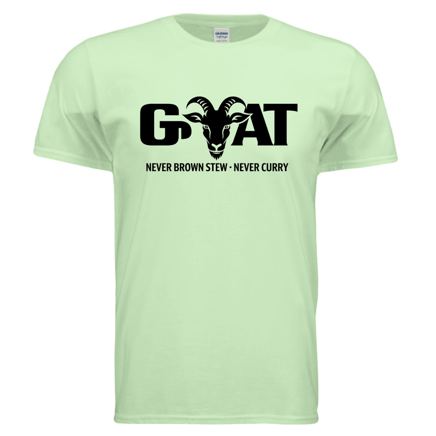 GOAT Never Brown Stew Curry Vibes Tee