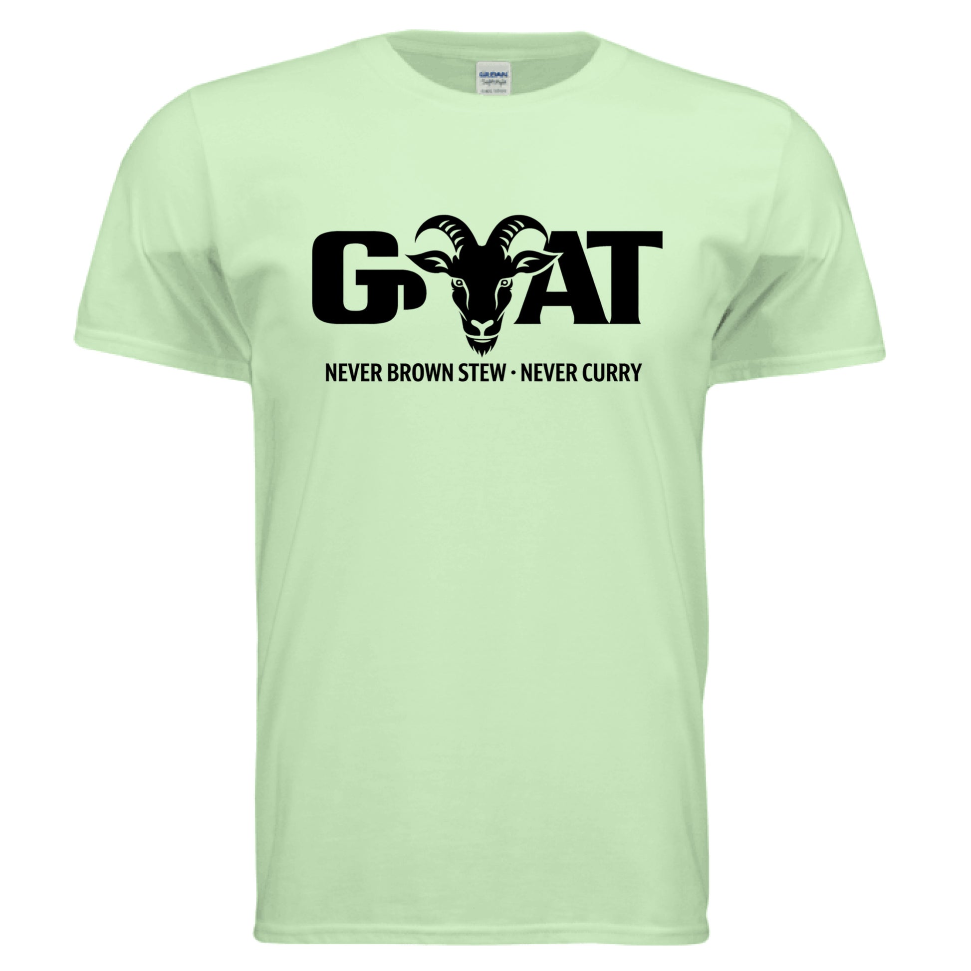 GOAT Never Brown Stew Curry Vibes Tee