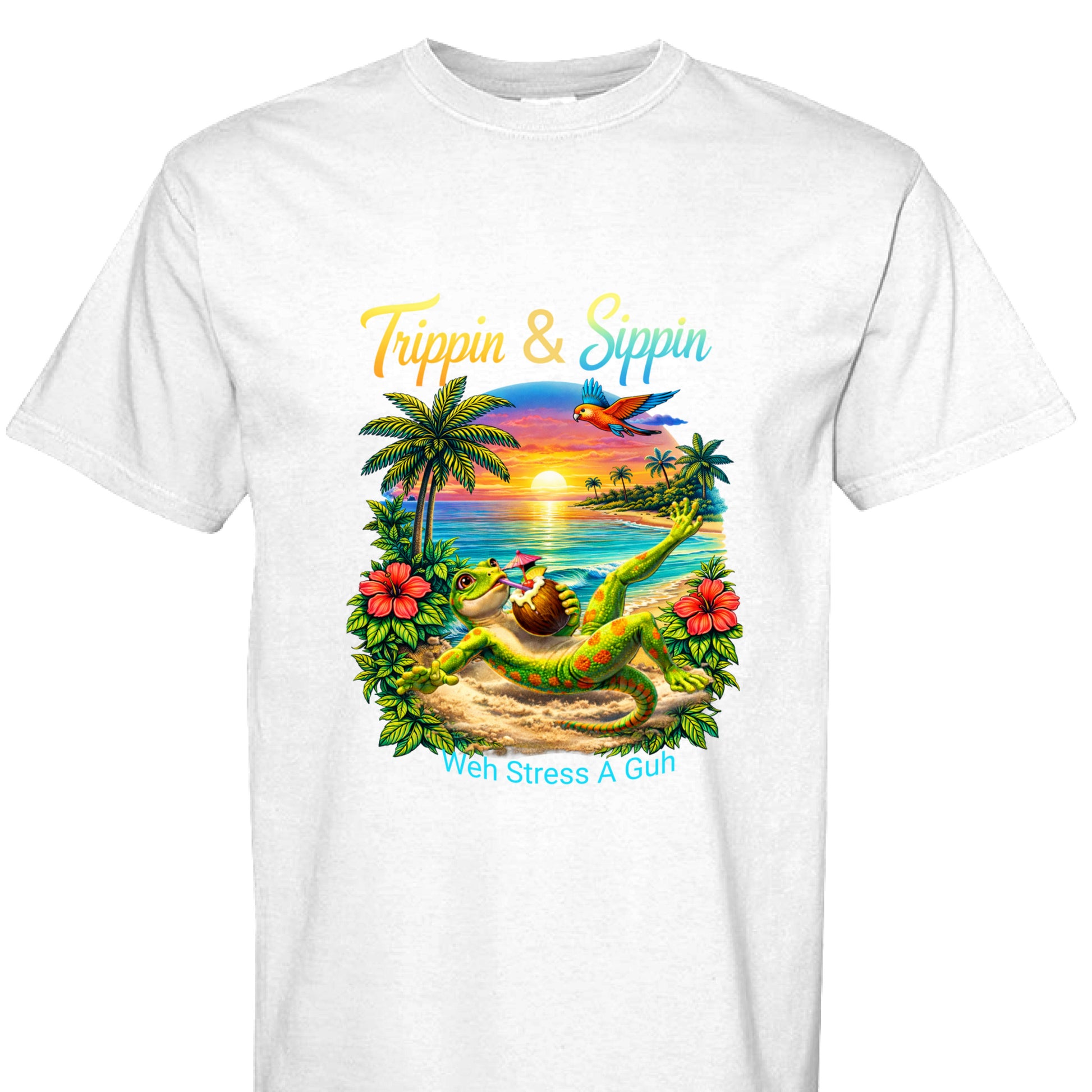 Trippin And Sippin Stress Free Tee