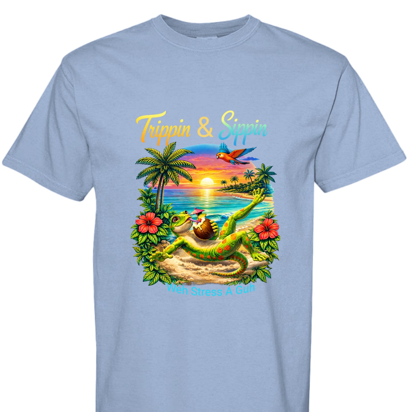 Trippin And Sippin Stress Free Tee