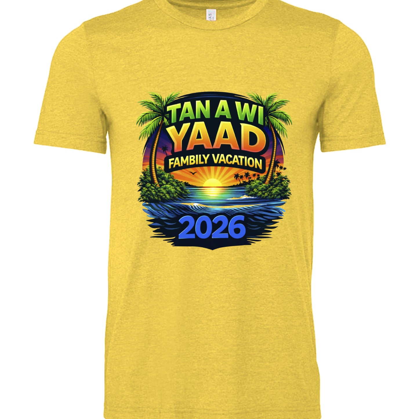 HEATHER YELLOW - 3001CVC - FRONT