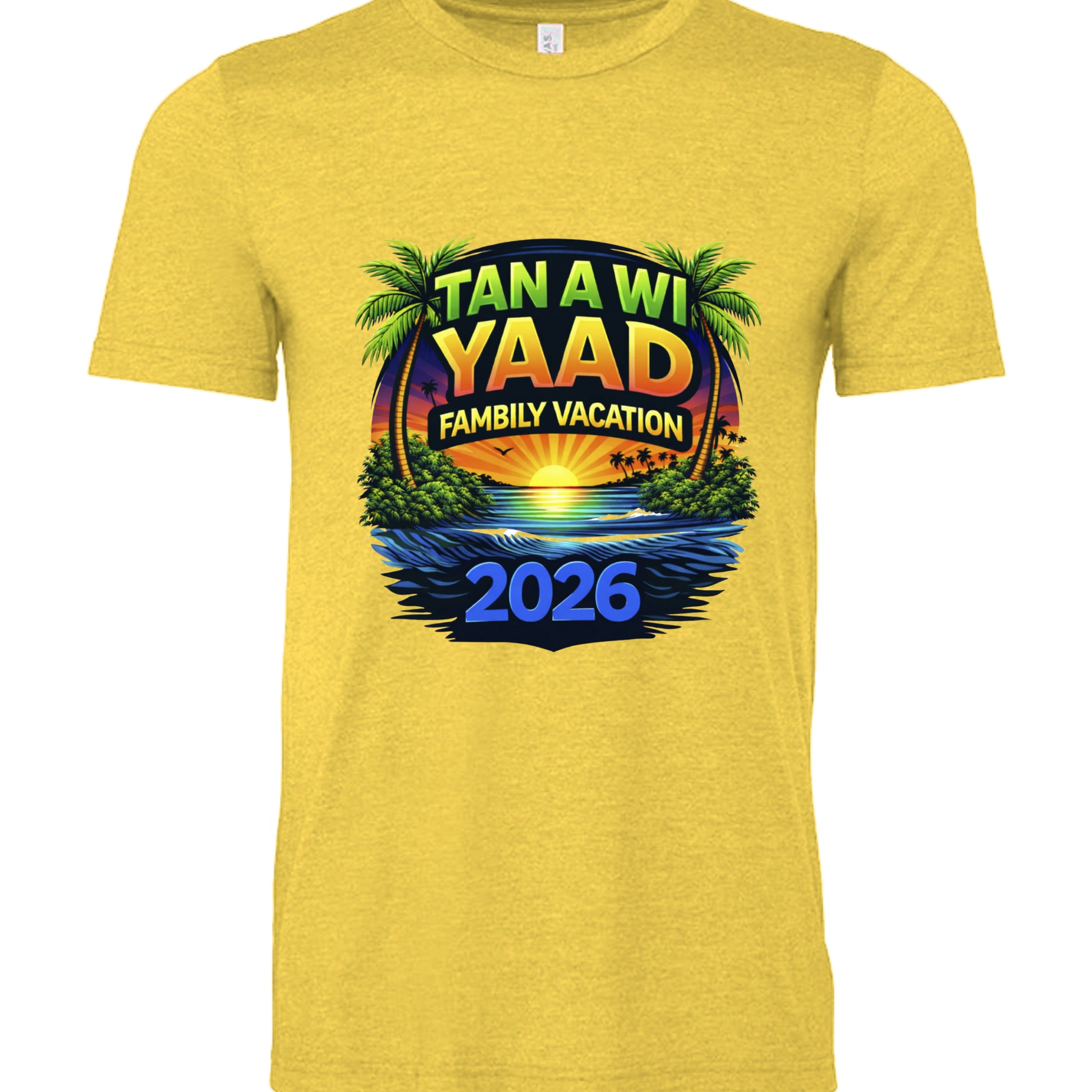 HEATHER YELLOW - 3001CVC - FRONT