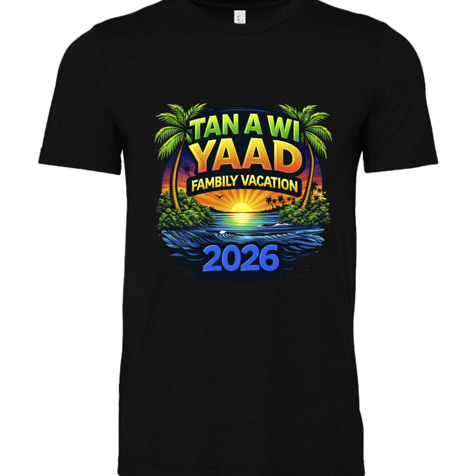 BLACK HEATHER - 3001CVC - FRONT