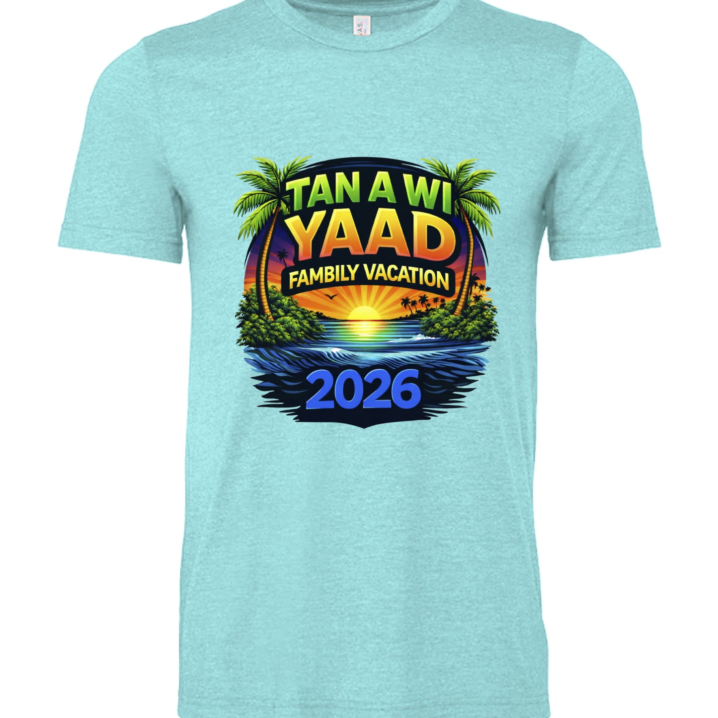 HEATHER SEA GRN - 3001CVC - FRONT